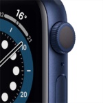 Apple Watch S6 Blue Aluminum Case with Deep Navy Sport Band 2