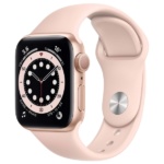 Apple Watch S6 Gold Aluminum Case with Pink Sand Sport Band 1
