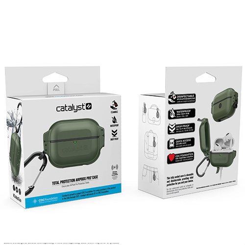 Catalyst Total Protection противоударный чехол для Airpods Pro зеленый