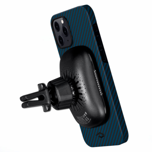Кевларовый чехол Pitaka MagEZ Case для iPhone 12 mini 5.4", черно-синий