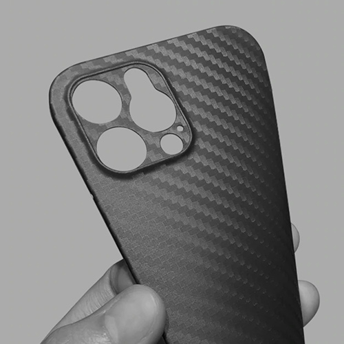 Ультратонкий чехол из углеродного волокна Air Carbon для iPhone 12 Pro Max, черный