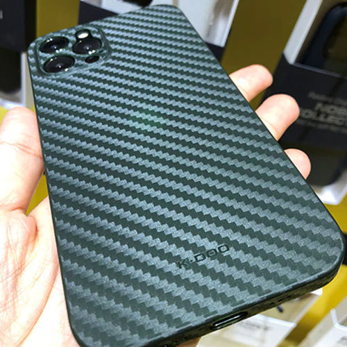 Ультратонкий чехол из углеродного волокна Air Carbon для iPhone 12 Pro Max, зеленый