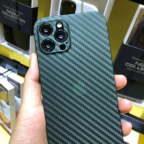 Ультратонкий чехол из углеродного волокна Air Carbon для iPhone 12 Pro Max, зеленый