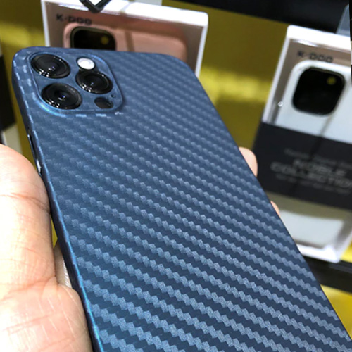 Ультратонкий чехол из углеродного волокна Air Carbon для iPhone 12 Pro Max, синий