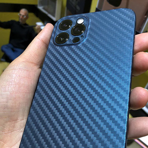 Ультратонкий чехол из углеродного волокна Air Carbon для iPhone 12 Pro Max, синий