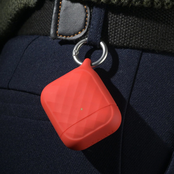 Защитный чехол Catalyst Ring Clip Case для AirPods 1/2 красный (Flame Red)