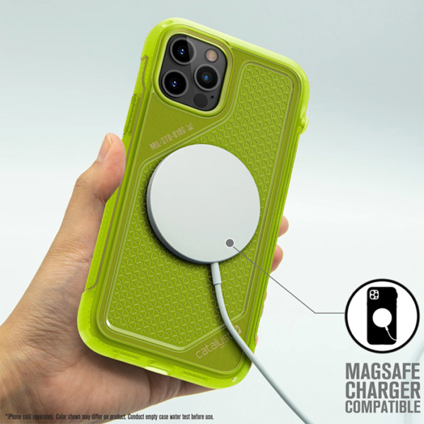 Противоударный чехол Catalyst Vibe Series Case для iPhone 12 Pro Max 6.7", желтый неон (Neon Yellow)