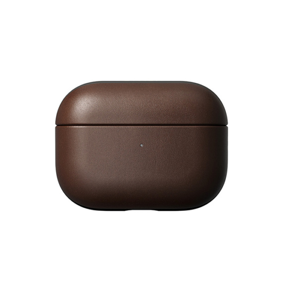 Кожаный чехол Nomad Rugged Case для Airpods Pro, коричневый