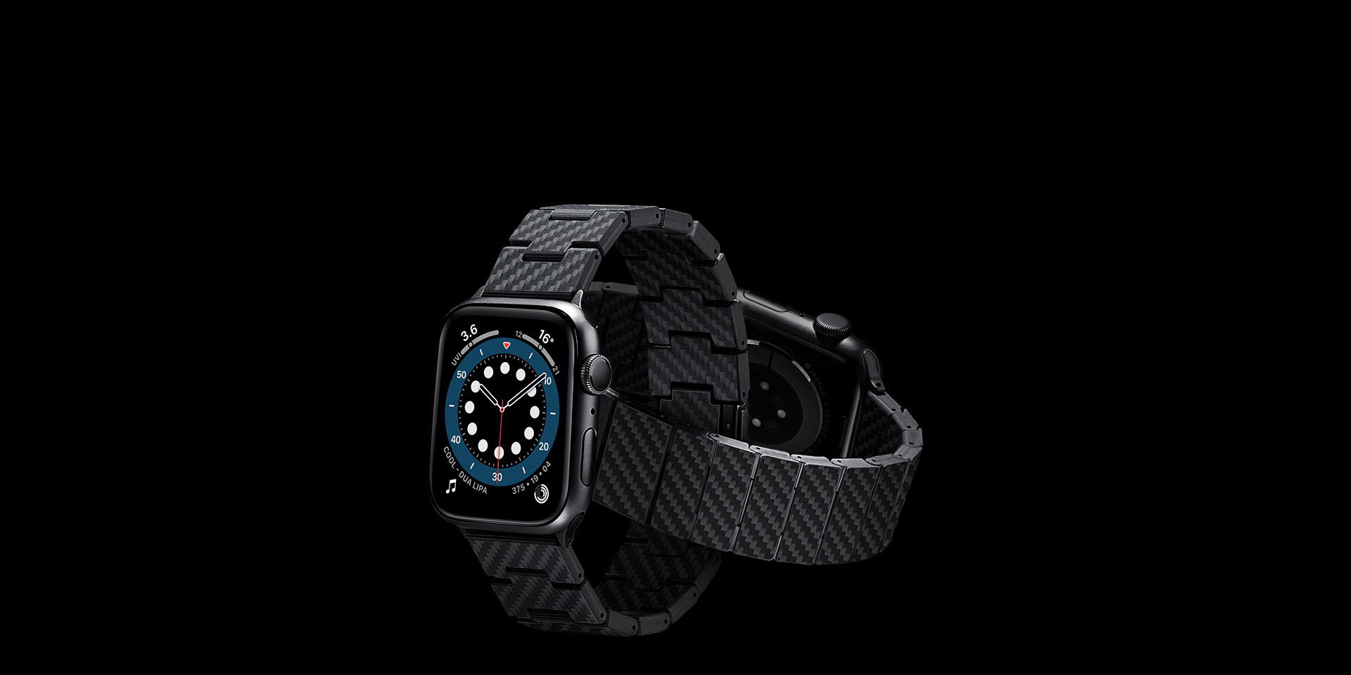Карбоновый браслет Pitaka Classic для Apple Watch 38/40мм