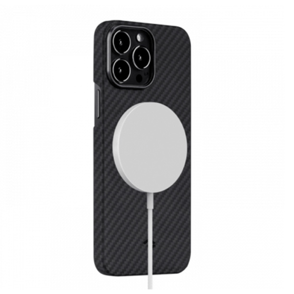 Кевларовый чехол Pitaka MagEZ Case 2 для iPhone 13 Pro 6.1", черно-серый