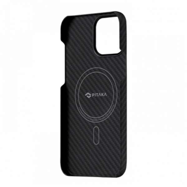 Кевларовый чехол Pitaka MagEZ Case 2 для iPhone 13 Pro 6.1", черно-серый