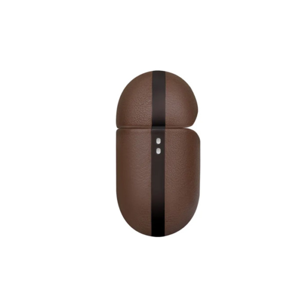 Кожаный чехол Uniq Terra Genuine Leather для AirPods 3 коричневый