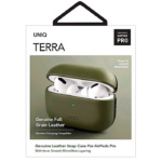 Uniq Terra Genuine Leather AirPods Pro green-5