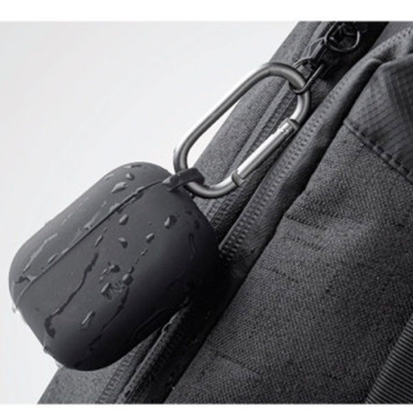 Чехол с карабином Uniq Vencer Hang case для AirPods 3 темно серый