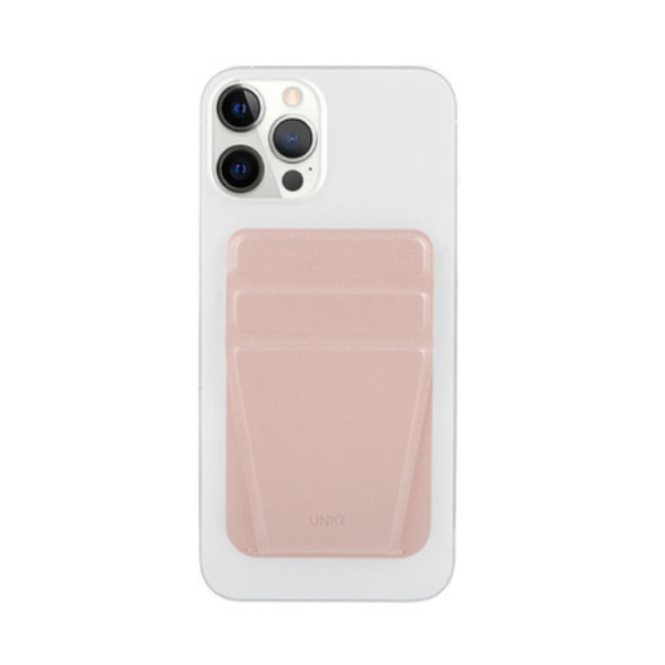 Чехол-подставка и бумажник UNIQ LYFT MagSafe для iPhone, розовый