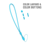 Crux Gear — Colored Button & Lanyard Bondi Blue 7