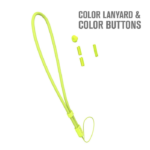 Crux Gear — Colored Button & Lanyard Neon Yellow 7