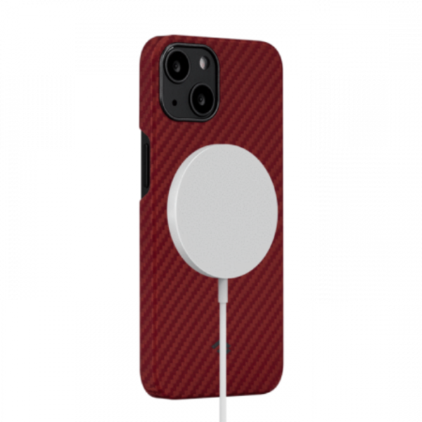 Кевларовый чехол Pitaka MagEZ Case 2 для iPhone 13  6.1", красный