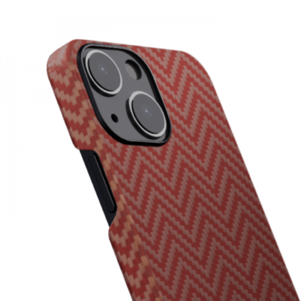 Кевларовый чехол Pitaka MagEZ Case 2 для iPhone 13 6.1", оранжевый