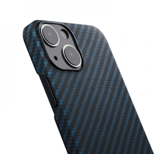 Кевларовый чехол Pitaka MagEZ Case 2 для iPhone 13  6.1", черно-синий