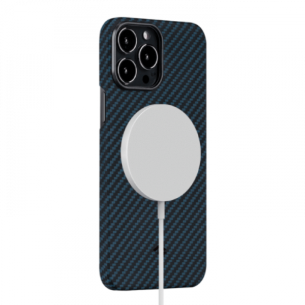 Кевларовый чехол Pitaka MagEZ Case 2 для iPhone 13  Pro  6.1", черно-синий