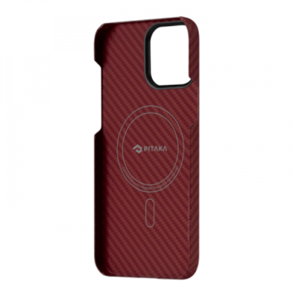 Кевларовый чехол Pitaka MagEZ Case 2 для iPhone 13 Pro Max 6.7", красный