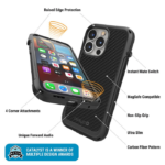Vibe Case for iPhone 13 Pro Series Stealth Black 1