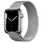 Apple Watch Series 7 Silver Stainless Steel Case with Milanese Loop Silver 3