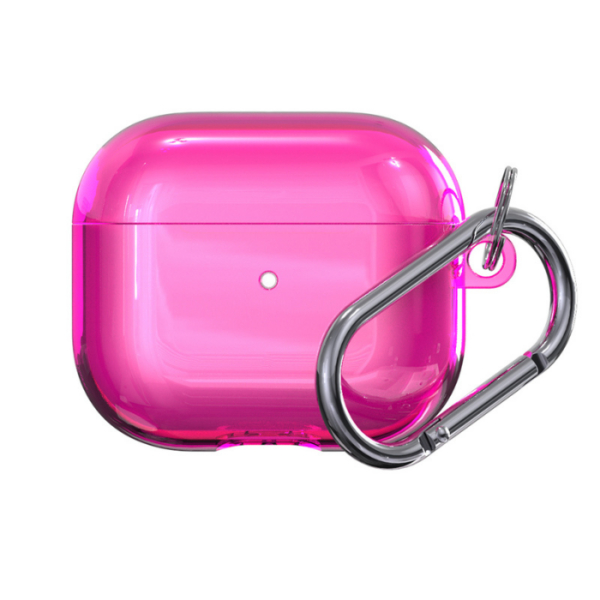 Чехол Deppa с карабином для AirPods 3, розовый