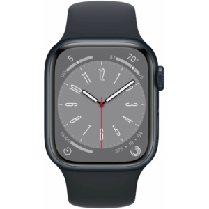 Часы Apple Watch Series 8 GPS 41mm Aluminum Case Sport Band (Темная ночь) размер S/M
