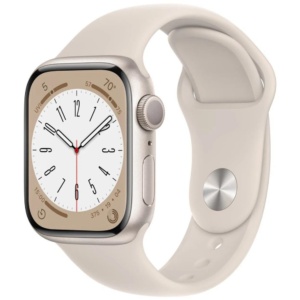 Часы Apple Watch Series 8 GPS 41mm Aluminum Case Sport Band (Сияющая звезда) MNP63