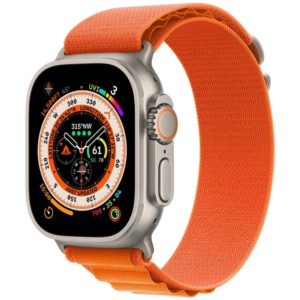 Часы Apple Watch Ultra GPS + Cellular 49 мм, титановый корпус, Alpine Оранжевого цвета, MNHA3 (S)