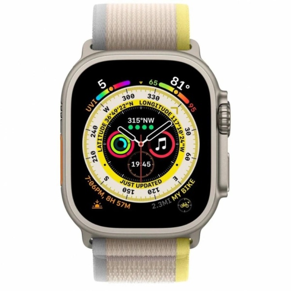 Ремешок для Apple Watch Ultra 49mm Trail Loop (S/M) Yellow/Beige