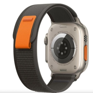 Часы Apple Watch Ultra GPS + Cellular 49 мм, титановый корпус, Black/Gray Trail Loop, MQF43 (M/L)
