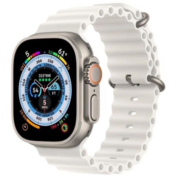 Часы Apple Watch Ultra GPS + Cellular 49 мм, титановый корпус, Ocean Желтого цвета MNH93