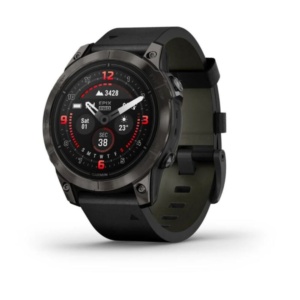 Умные часы Garmin EPIX Pro (Gen 2) Carbon Gray Black Leather Band 47mm 010-02803-30