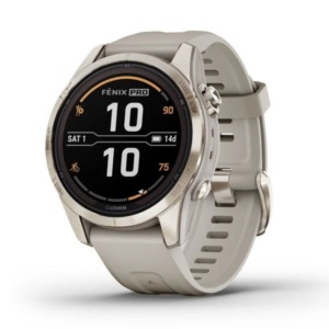 Умные часы Garmin Fenix 7S Pro Sapphire Solar Soft Gold 010-02776-15