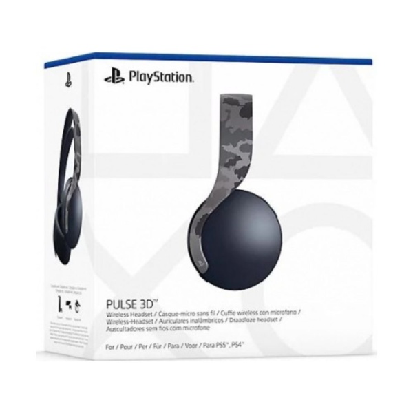 Беспроводные наушники Sony PULSE 3D для PS5, Серый камуфляж