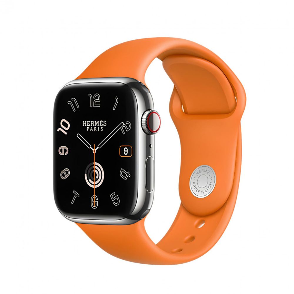 Apple Watch Series 9 Hermes 45mm ремешок Simple Tour Deployment цвета Noir  в Москве - по низким ценам в интернет-магазине www.AppleProStore.ru