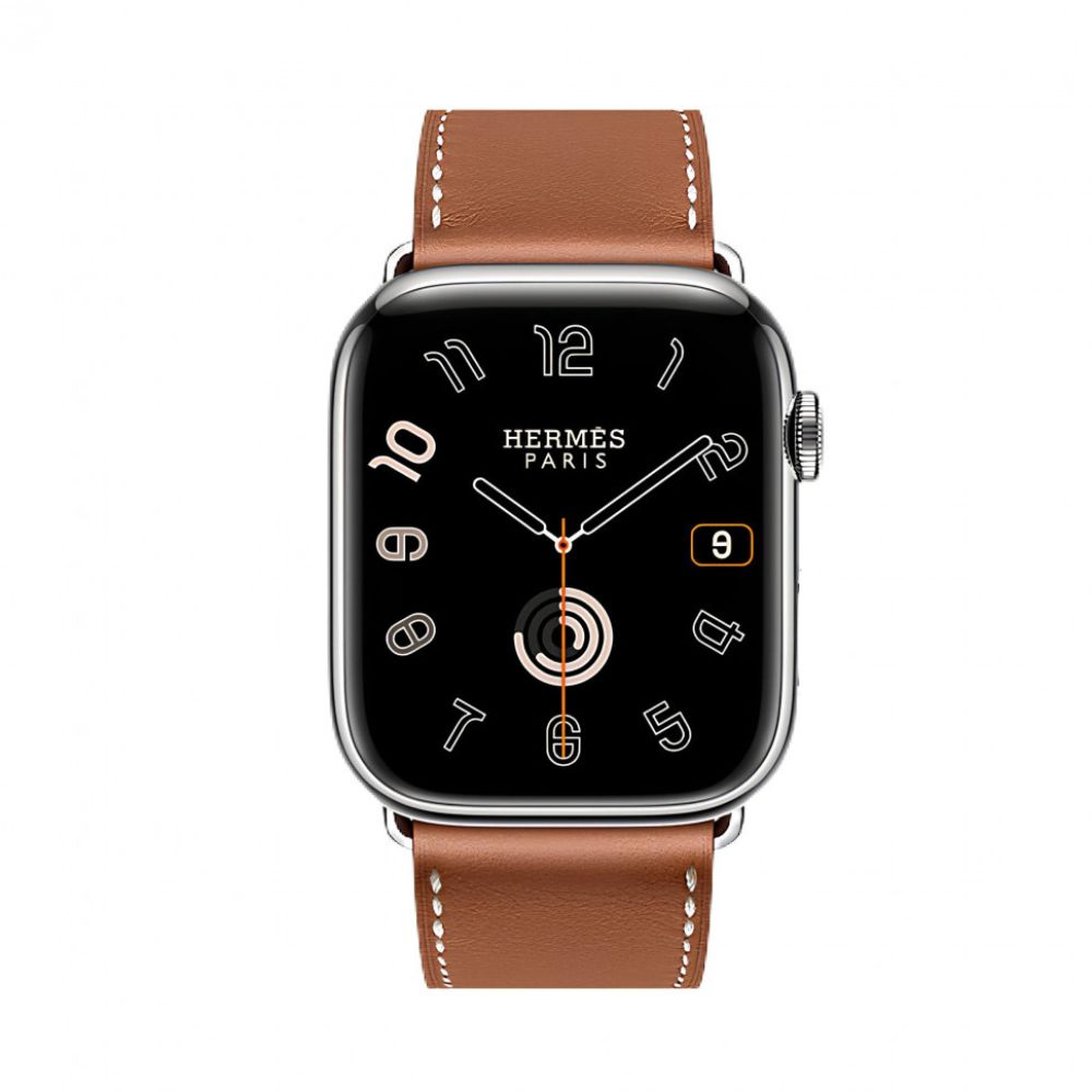 Apple Watch Series 9 Hermes 45mm ремешок Simple Tour Deployment цвета Fauve  в Москве - по низким ценам в интернет-магазине www.AppleProStore.ru