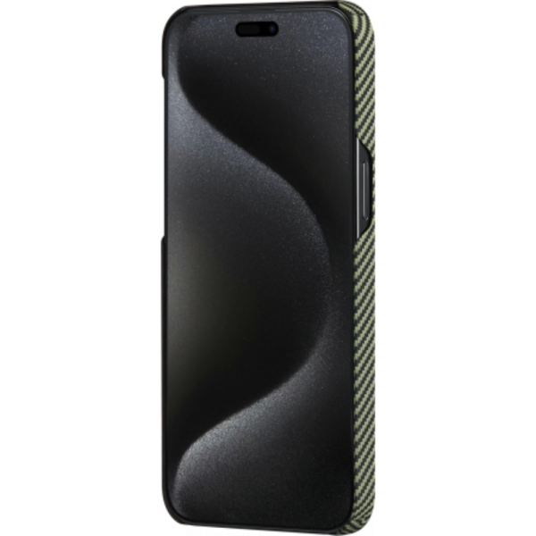 Чехол Pitaka Fusion Weaving MagEZ Case 4 для iPhone 15 Pro, Overture, кевлар