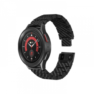 Pitaka Carbon Fiber серия Modern для Samsung Galaxy Watch (40/42/44/45/46 мм.) - чёрно/серый (полоска)