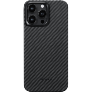 Чехол Pitaka MagEZ Case 4 для iPhone 15 Pro Max, черно-серый, кевлар