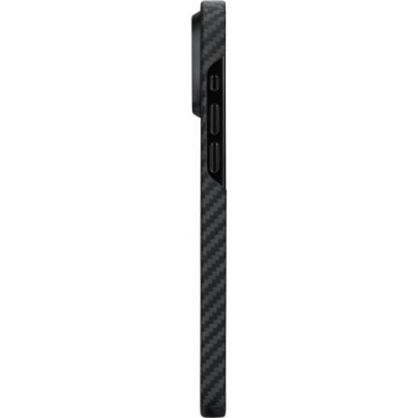 Чехол Pitaka MagEZ Case 4 для iPhone 15 Pro, черно-серый, кевлар