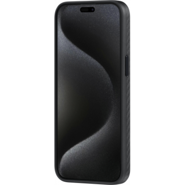Противоударный чехол Pitaka MagEZ Pro 4 для iPhone 15 Pro, черно-серый, кевлар