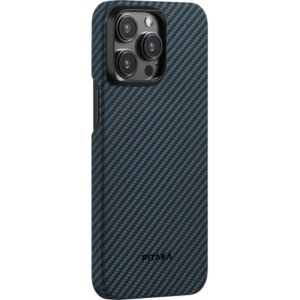 Чехол Pitaka MagEZ Case 4 для iPhone 15 Pro, черно-синий, кевлар