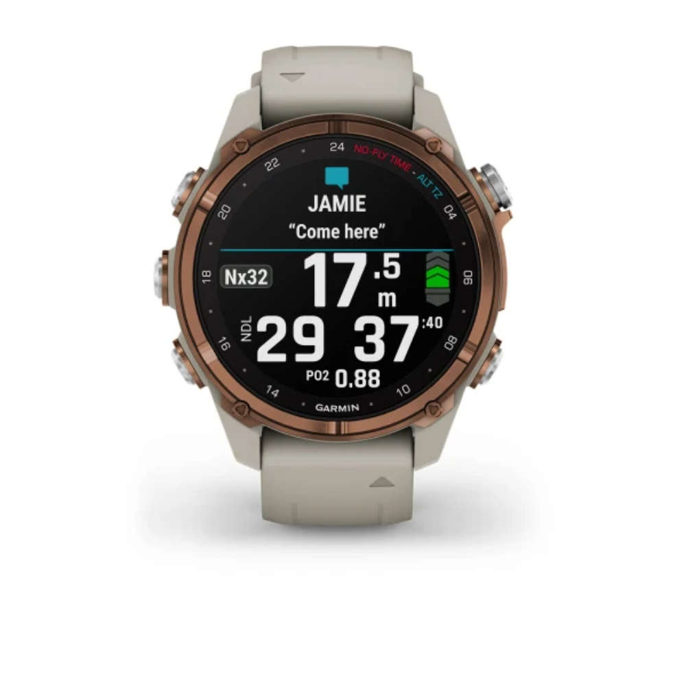 Часы Garmin DESCENT MK3i 43mm Bronze PVD Titanium French/Gray 010-02753-14