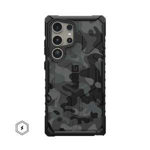 Чехол Uag Pathfinder для Samsung Galaxy S24 Ultra с MagSafe, черный камуфляж (Midnight Camo)