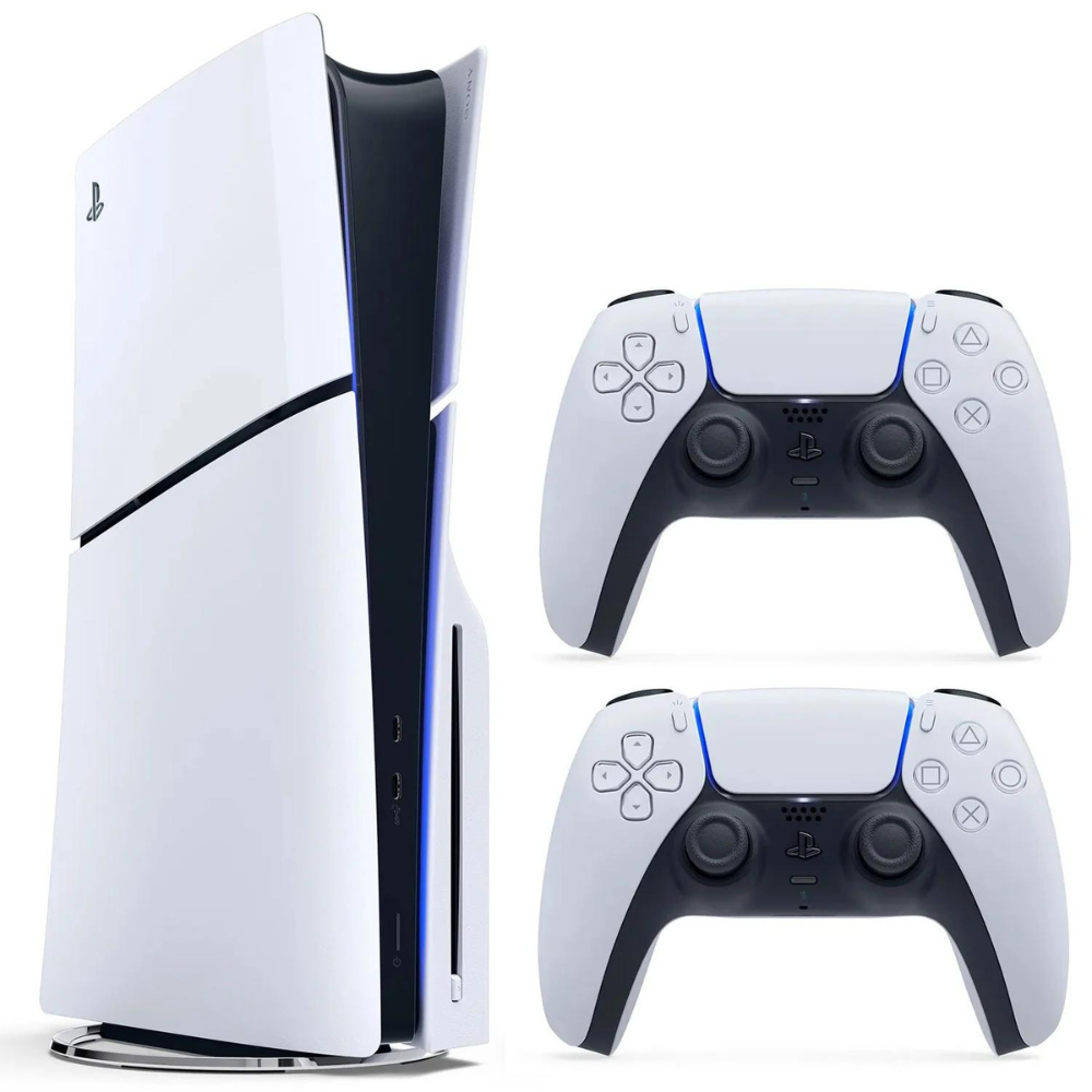 Игровая приставка Sony Playstation 5 Slim Digital Edition 1Tb двумя  геймпадами White в Москве - по низким ценам в интернет-магазине  www.AppleProStore.ru