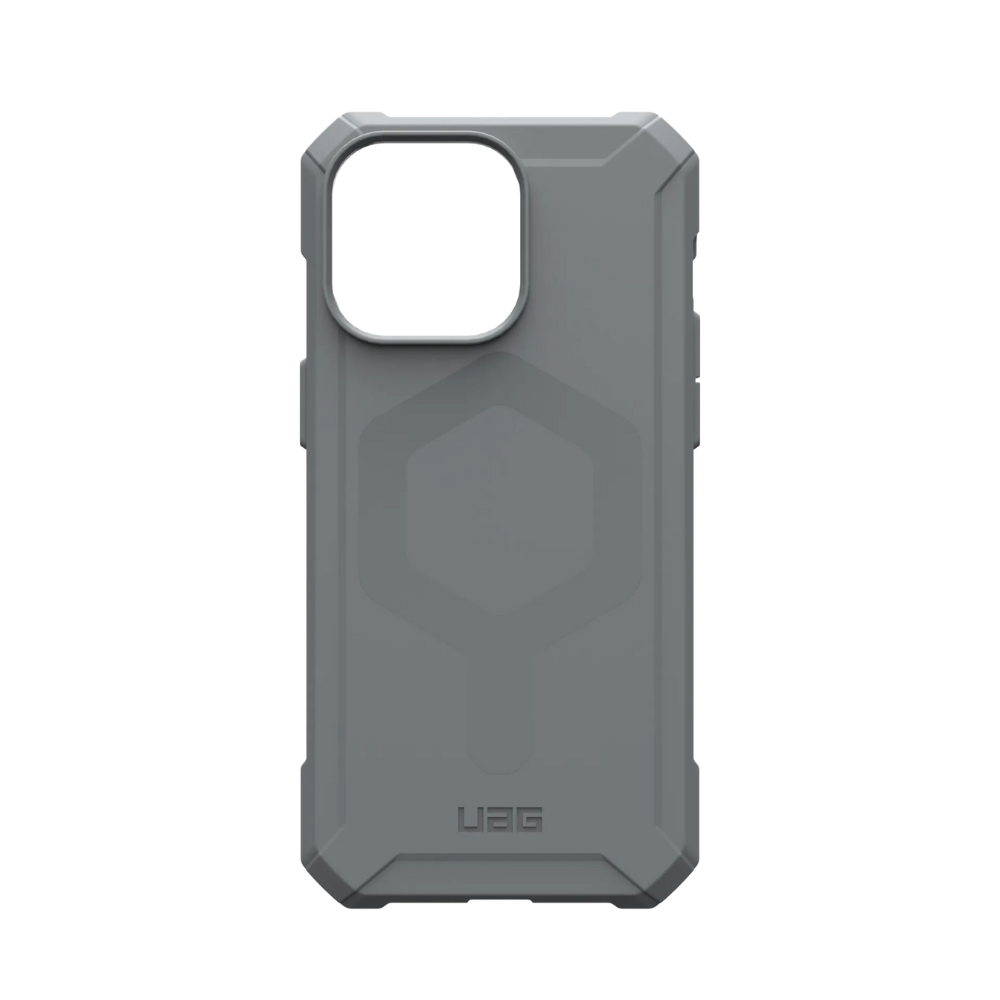 Чехол UAG Essential Armor для iPhone 15 Pro Max с MagSafe, серебро (Silver)  в Москве - по низким ценам в интернет-магазине www.AppleProStore.ru